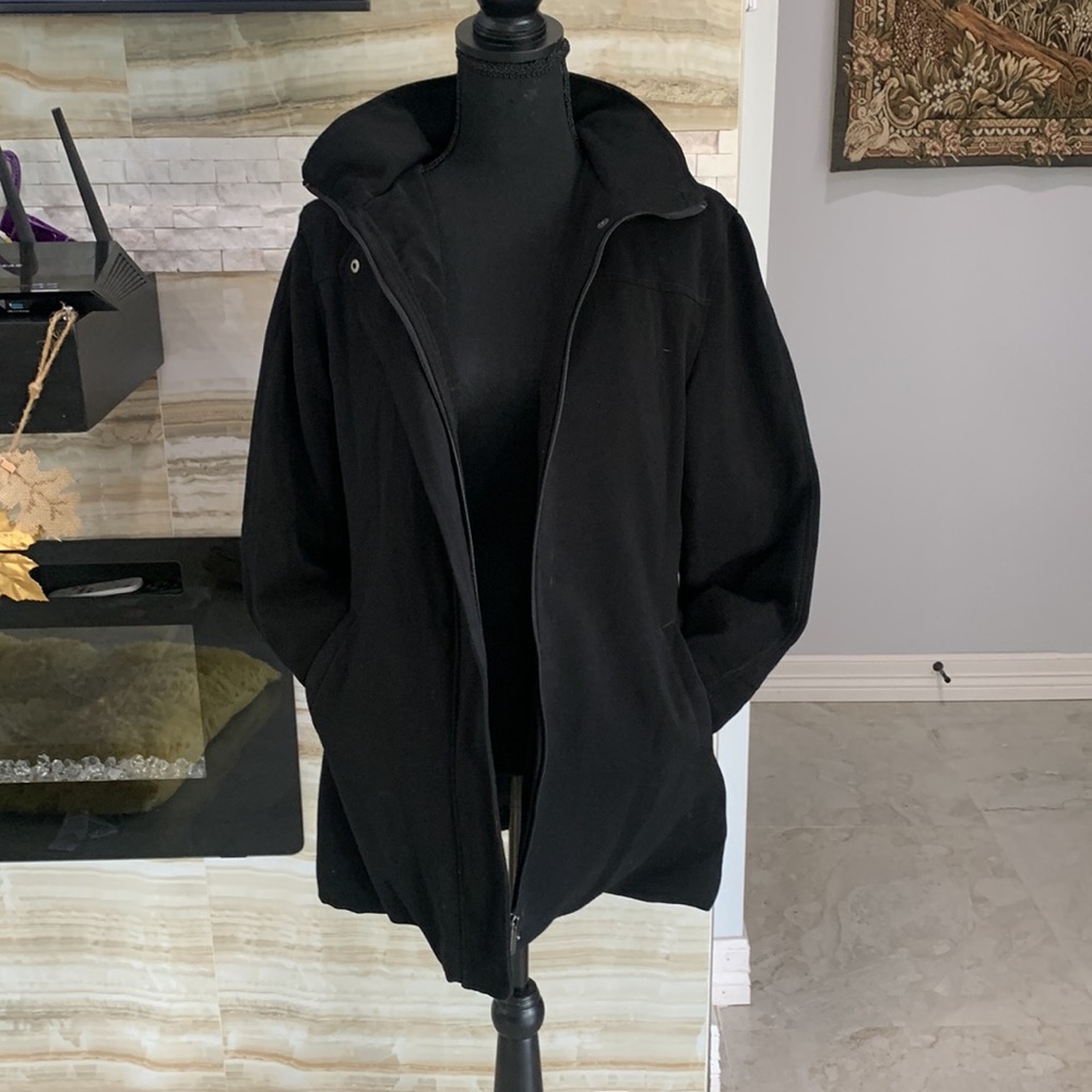 J. Percy Black Hooded Winter Jacket Size Small